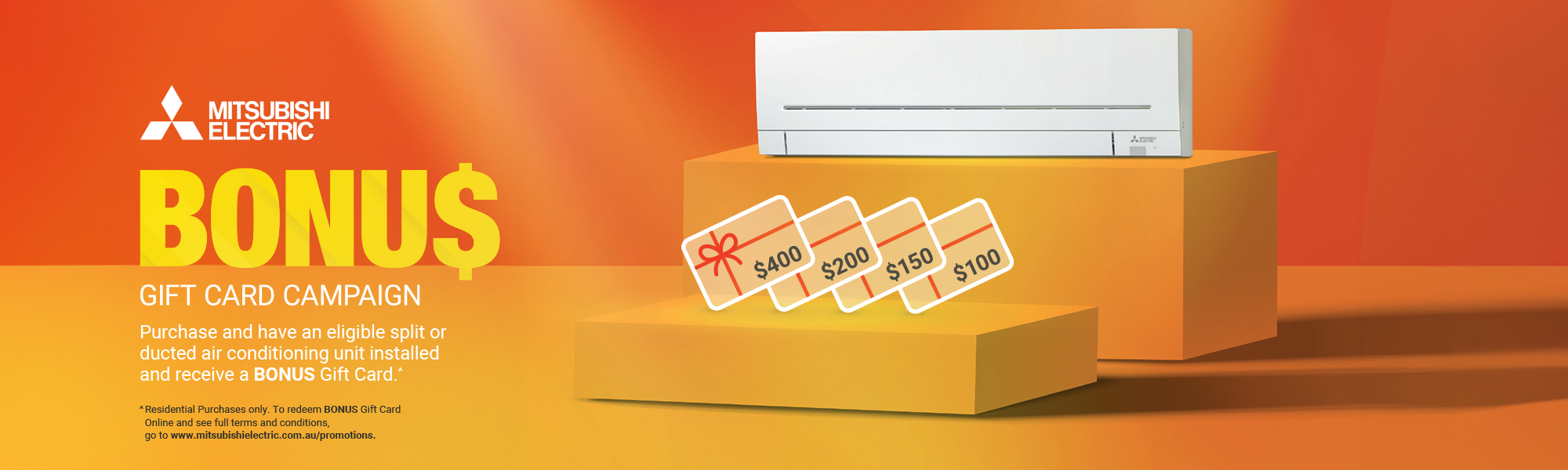 Mitsubishi Electric Giftcard Offer